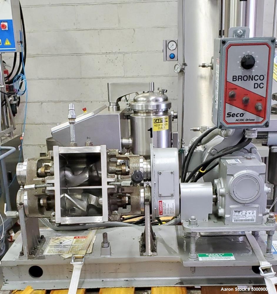 Used Aaron Laboratory Sigma Blade Mixer – 1 Qt. Capacity, Stainless Steel, Jacketed Chamber