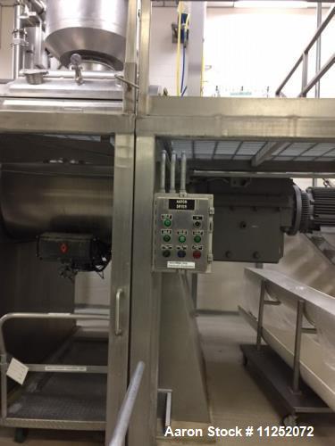 Used- Aaron Process Vacuum Drying Sigma Mixer, Model MBG200-125