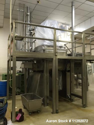 Used- Aaron Process Vacuum Drying Sigma Mixer, Model MBG200-125