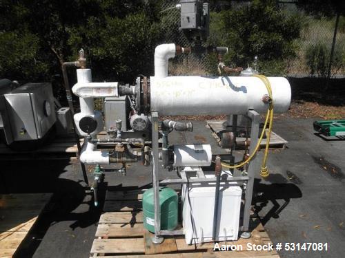 Used Aaron Process 200 Gallon (26.74 cubic feet) capacity Vacuum Drying Sigma Mixer – All Stainless, 125 HP, Jacketed, ASME