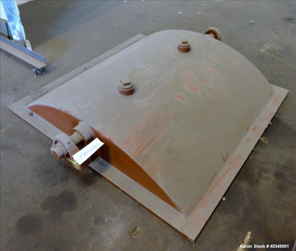 Used Carbon Steel Aaron Process Double Arm Mixer, 300 gallon capacity