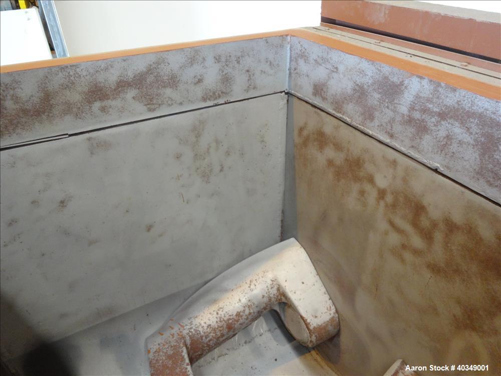 Used Carbon Steel Aaron Process Double Arm Mixer, 300 gallon capacity
