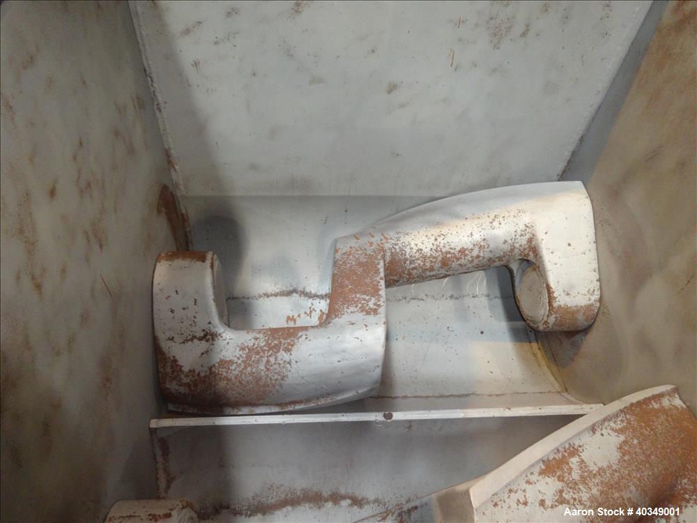 Used Carbon Steel Aaron Process Double Arm Mixer, 300 gallon capacity