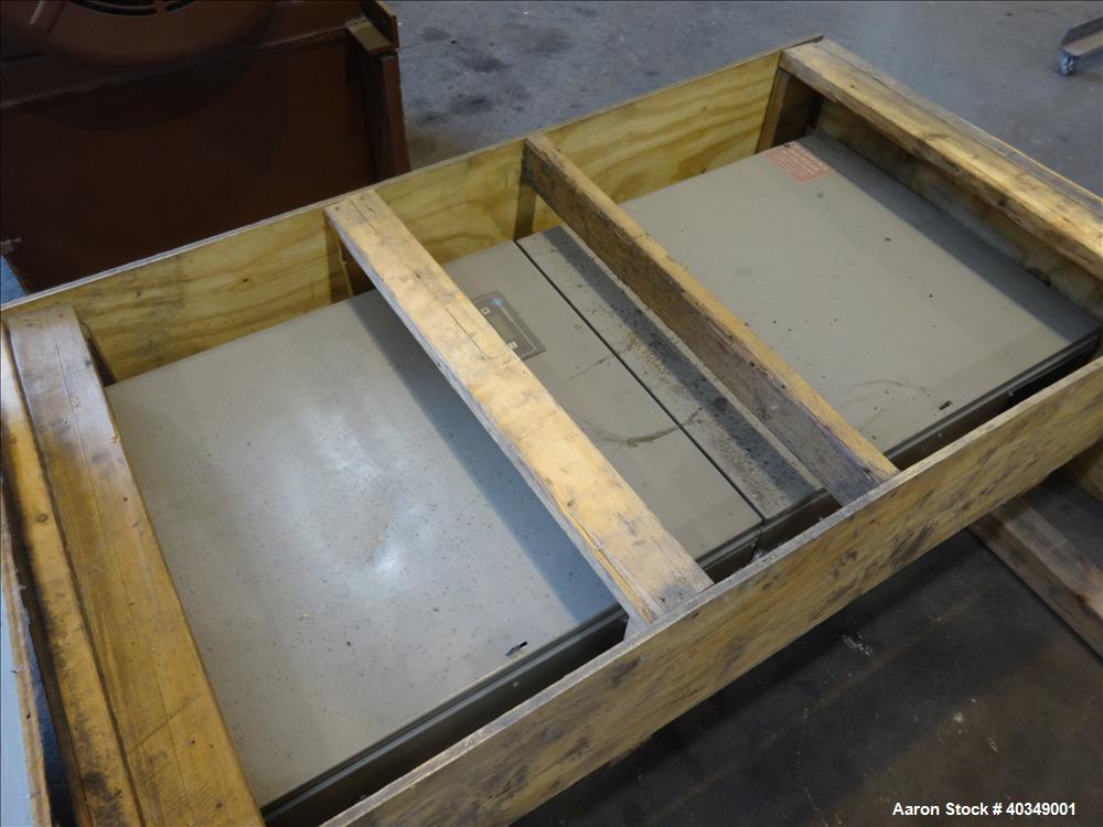 Used Carbon Steel Aaron Process Double Arm Mixer, 300 gallon capacity