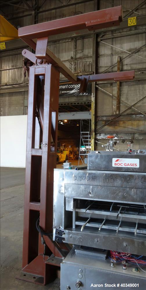 Used Carbon Steel Aaron Process Double Arm Mixer, 300 gallon capacity