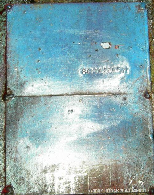 Used Carbon Steel Aaron Process Double Arm Mixer, 300 gallon capacity