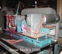 USED:Aaron Process Machinery double arm mixer 14L, 2 gallon workingcapacity (7.5 liters), 3.7 gallon total capacity (14 liters).Jacketed bowl. 11" left to right x 9-1/8" front to back x approx 7"deep...