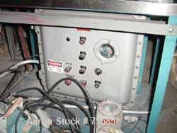 USED:Aaron Process Machinery double arm mixer 14L, 2 gallon workingcapacity (7.5 liters), 3.7 gallon total capacity (14 liters).Jacketed bowl. 11" left to right x 9-1/8" front to back x approx 7"deep...