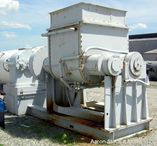 Used Carbon Steel Aaron Process Double Arm Mixer, 300 Gallon Working Capacity