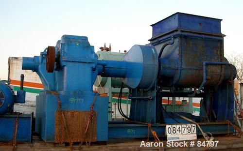 Used Carbon Steel Aaron Process Double Arm Mixer, 300 Gallon Working Capacity