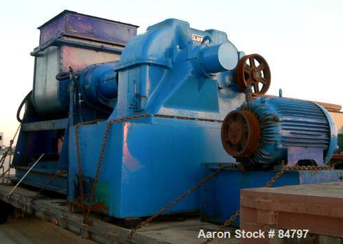Used Carbon Steel Aaron Process Double Arm Mixer, 300 Gallon Working Capacity