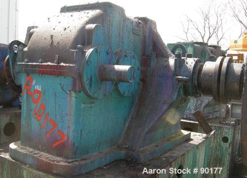 Used- Carbon Steel Aaron Process Double Arm Mixer, 500 gallon working capacity