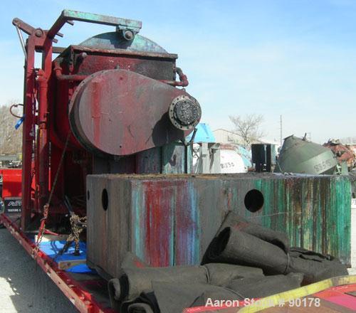 Used: Carbon Steel Aaron Process Double Arm Mixer, 500 gallon working capacity