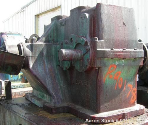 Used: Carbon Steel Aaron Process Double Arm Mixer, 500 gallon working capacity