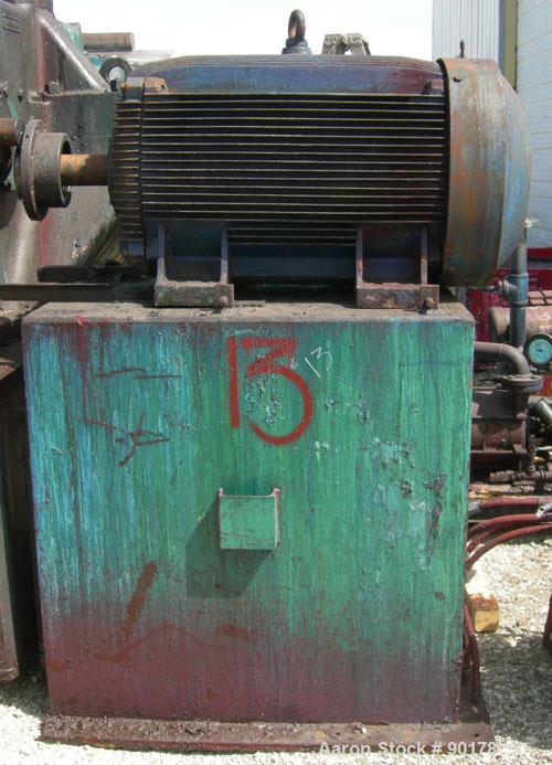 Used: Carbon Steel Aaron Process Double Arm Mixer, 500 gallon working capacity