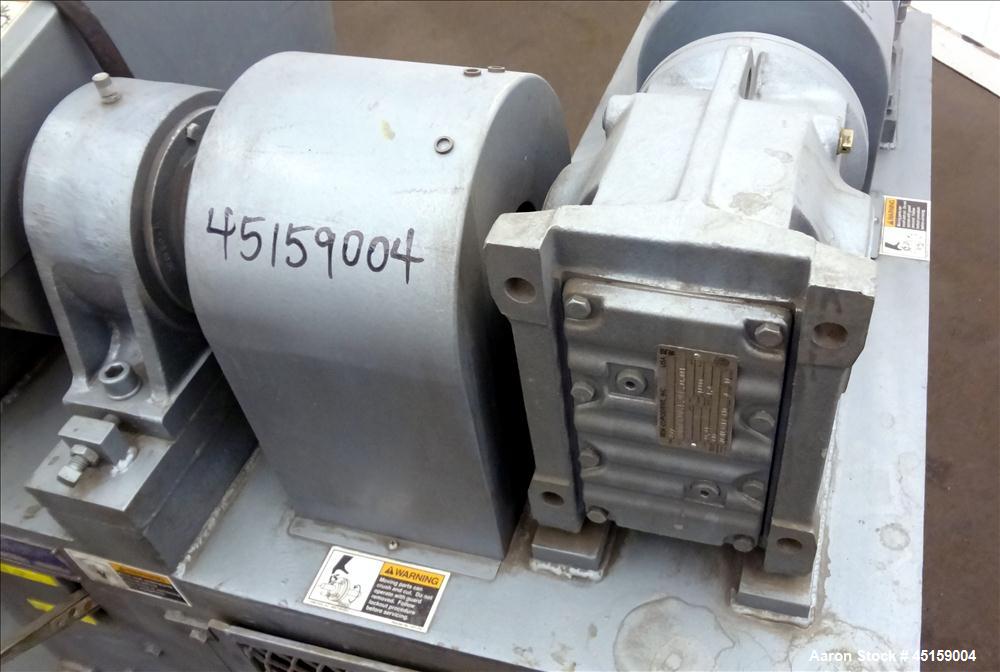 Used Paul O. Abbe Double Arm Mixer, Model SBM-10, 316 Stainless Steel. (10) Gallon operating capacity (20 total). Carbon Steel jacketed bowl approximate 17" left to right x 20" front to back, rated 1...