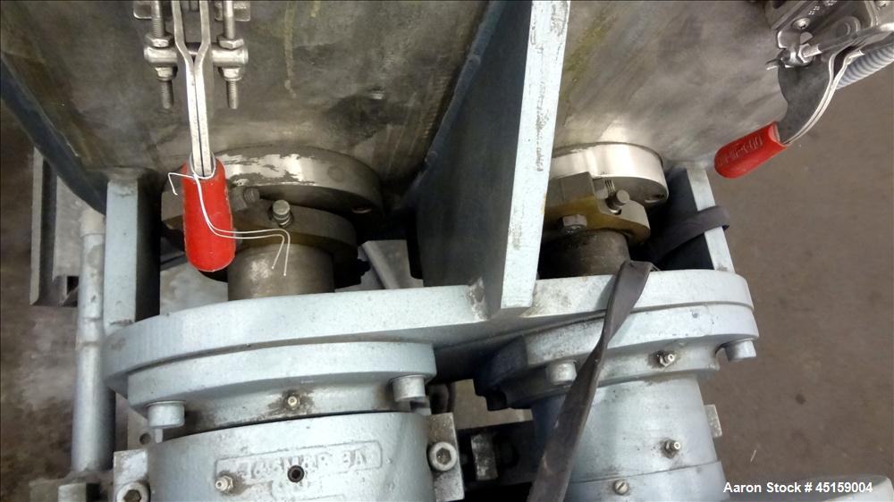 Used Paul O. Abbe Double Arm Mixer, Model SBM-10, 316 Stainless Steel. (10) Gallon operating capacity (20 total). Carbon Steel jacketed bowl approximate 17" left to right x 20" front to back, rated 1...