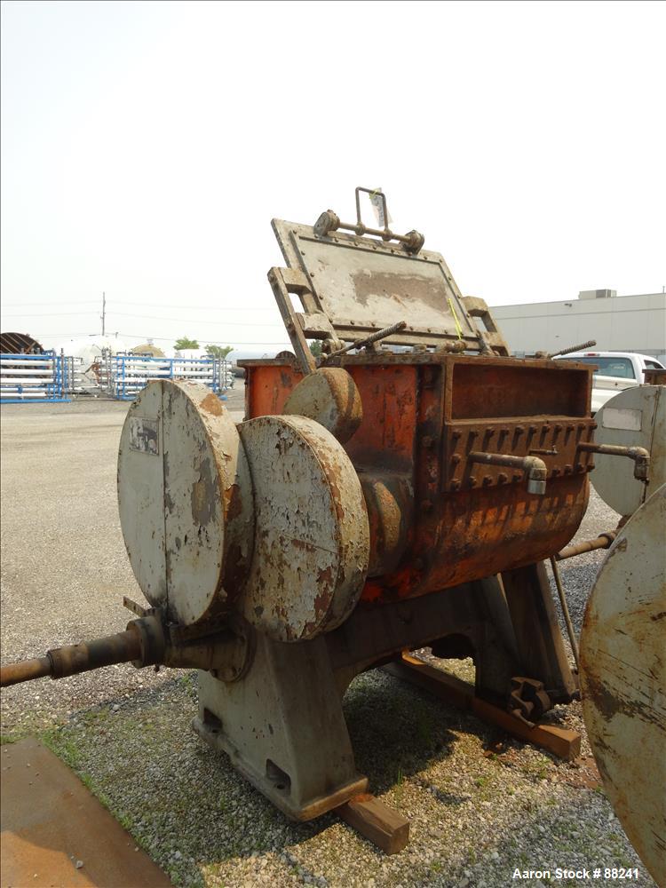 Used: Baker Perkins model #15 double arm sigma blade mixer, 100 gallon capacity