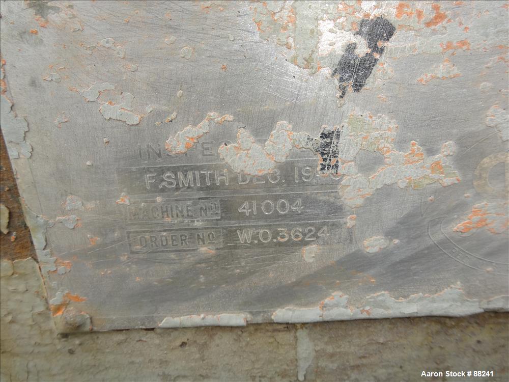 Used: Baker Perkins model #15 double arm sigma blade mixer, 100 gallon capacity