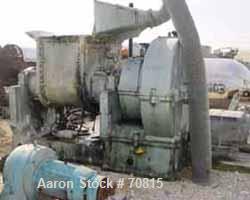 USED: Baker Perkins double arm mixer, carbon steel/chrome plated, size16VUEM. 150 gallon working capacity, 225 gallon total. Carbon steeljacketed bowl and ends rated 125 psi. Bowl 31" left to right x...