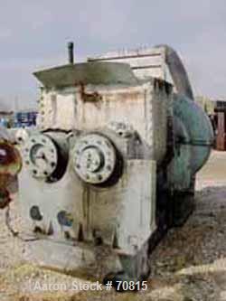 USED: Baker Perkins double arm mixer, carbon steel/chrome plated, size16VUEM. 150 gallon working capacity, 225 gallon total. Carbon steeljacketed bowl and ends rated 125 psi. Bowl 31" left to right x...
