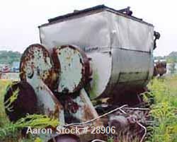 Used Carbon Steel Baker Perkins Double Arm Mixer/Shredder, Model 23JWUMM, 900 Gallon working capacity