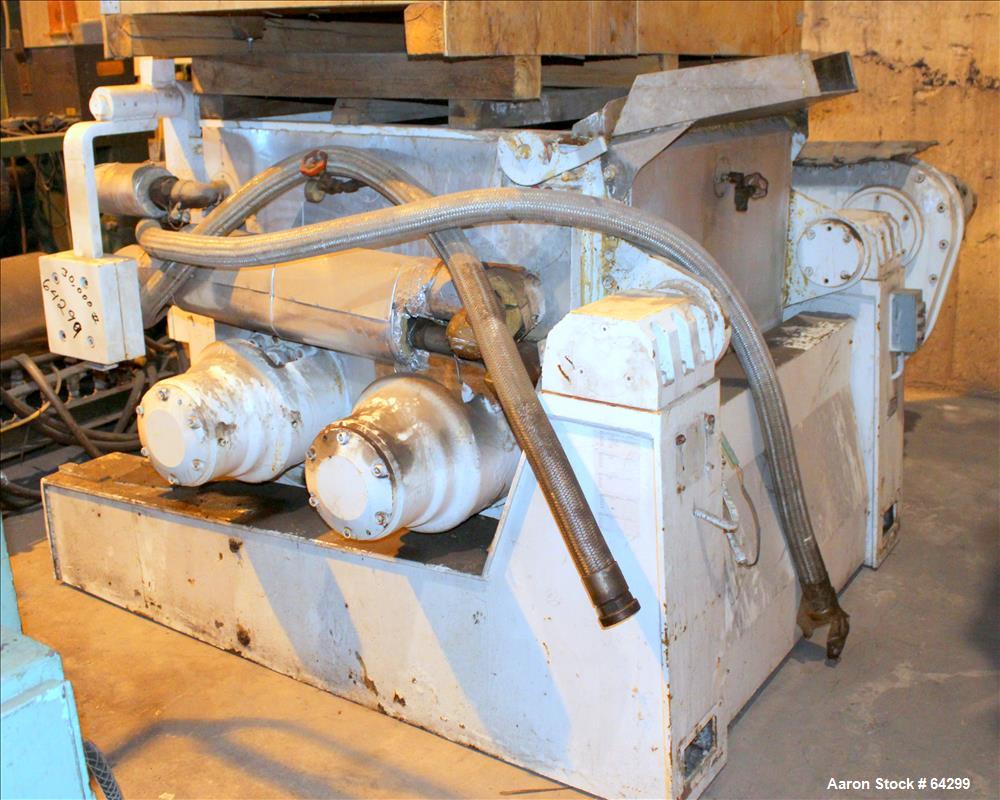 Used: Carbon Steel Baker Perkins Guittard double arm mixer.