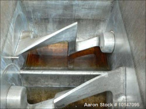 Used-Baker Perkins Z-Blade Mixer, stainless steel, capacity 211 gallons (800 liters), working pressure vacuum, jacketed, tro...