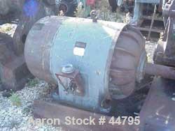 USED:Baker Perkins 100 gal double arm mixer. Stainless steel.Jacketed bowl and ends (est 80 psi). Bowl 28" L-R x 43" F-B, approx38" deep. Dispersion blades tangential. Geared one end. Screw tiltw/app...