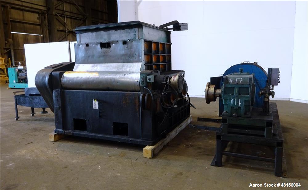 Used Baker Perkins Double Arm Mixer, Approximate 300 Gallon, Carbon Steel.