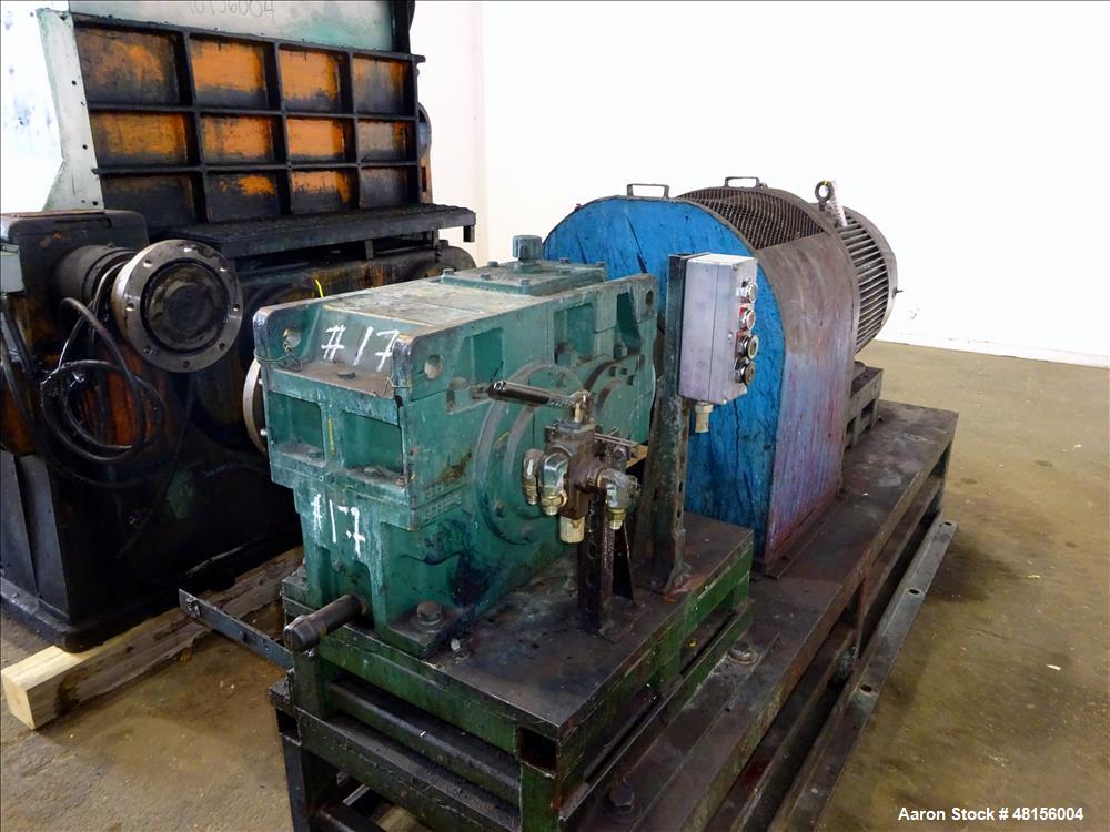 Used Baker Perkins Double Arm Mixer, Approximate 300 Gallon, Carbon Steel.