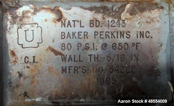 Used Baker Perkins Double Arm Mixer
