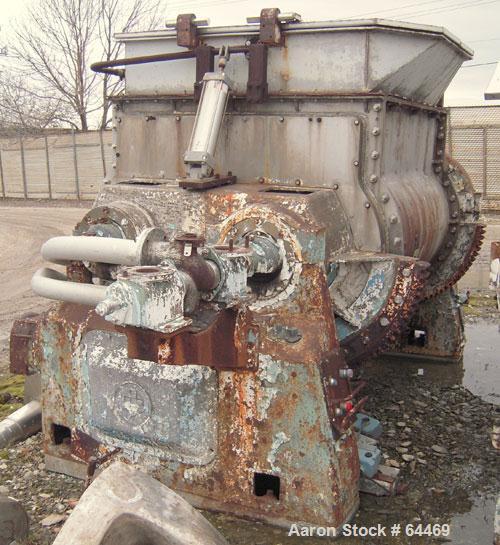 Used- Stainless Steel Baker Perkins Double Arm Mixer, approximate 450 gallon working capacity