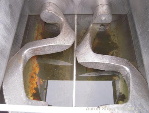 Used Stainless Steel Baker Perkins Double Arm Mixer, approximate 450 gallon working capacity