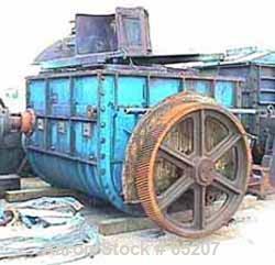 USED: Baker Perkins double sigma blade mixer, 500 gallon, size20MWOL, carbon steel. Bowl 58-1/2"L-R x 65-1/2"F-B x 50-1/2" deep,jacketed bowl 125 psi, tangential blades, bottom dump, dome topcover, s...
