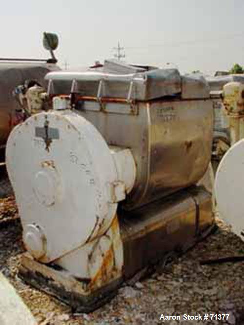 Used: Carbon Steel  Baker Perkins Double Arm Mixer, 150 Gallon