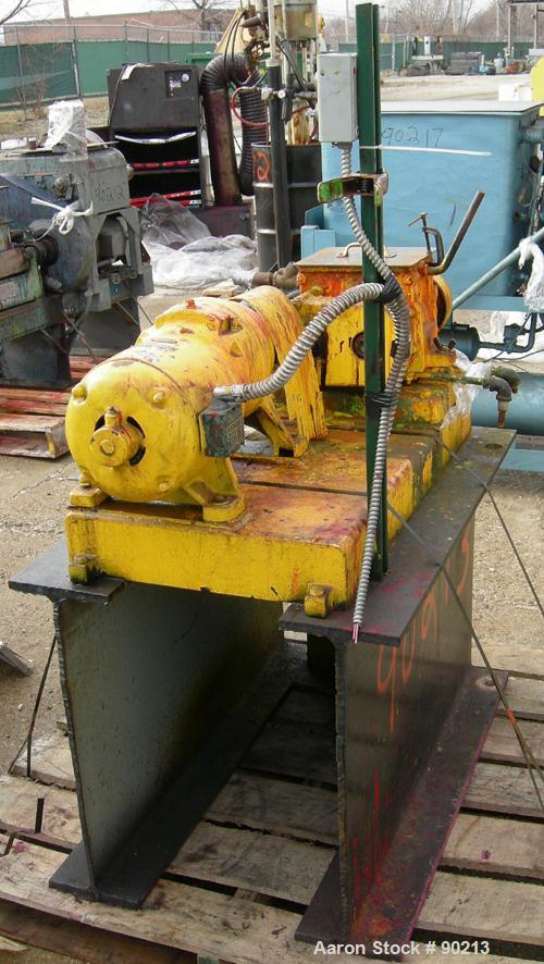 Used: Carbon Steel Baker Perkins Lab Size Double Arm Mixer, approximate .75 gallon working capacity