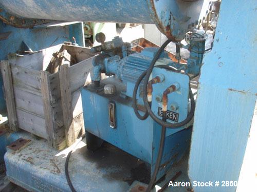 Used: Beken 250 gallon working stainless steel double arm mixer. 300 gallon total capacity
