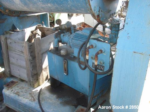 Used: Beken 250 gallon working stainless steel double arm mixer. 300 gallon total capacity