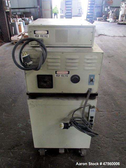 Used Brabender Laboratory Mixer System. Drive system Type DR-2072, 7.5hp DC motor with controller, Haake mixing head, (6) eurotherm controllers. Serial# 0123/PE.
