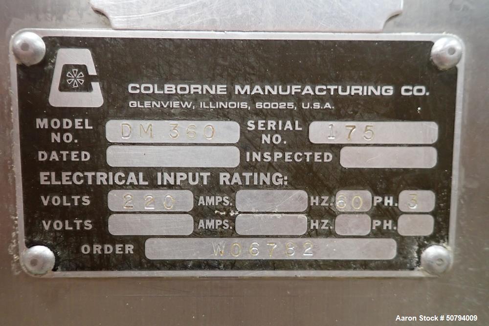 Used Colborne DM360 Double Arm Mixer with Stainless Steel Bowl