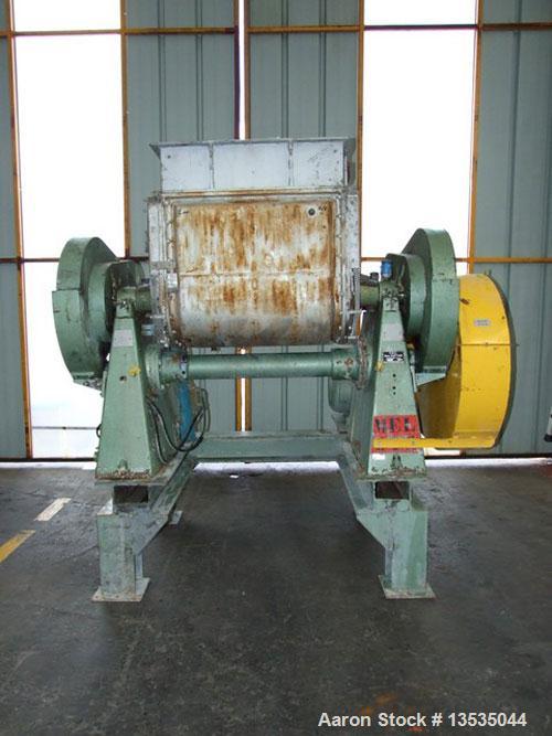 Used Guittard M57 Double Arm Z-Blade Mixer, carbon steel, 132 gallon (500 liter) total capacity, 92.5 gallon (350 liter) working capacity, double jacketed.  26.7 hp/20 kW motor, 220/380V, 3 phase, 50...