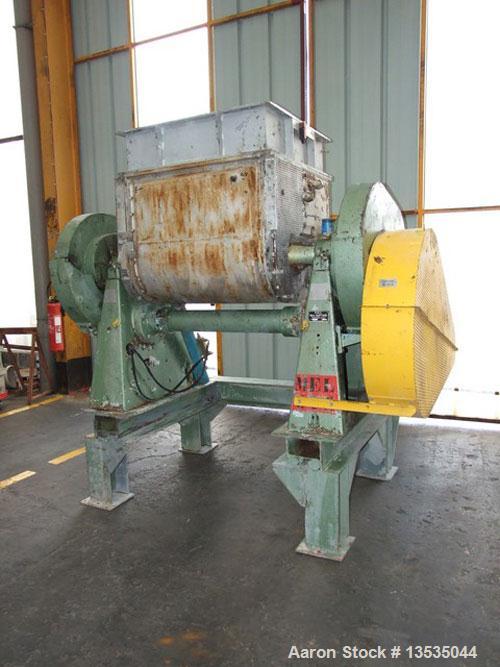 Used-Guittard M57 Double Arm Z-Blade Mixer, carbon steel, 132 gallon (500 liter) total capacity, 92.5 gallon (350 liter) wor...