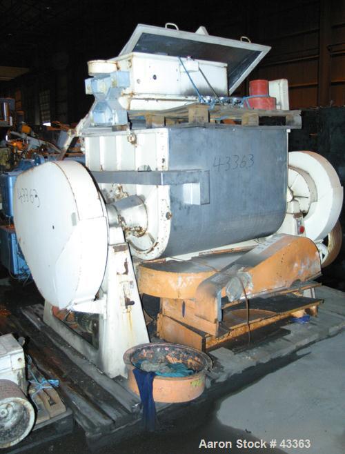 Used Stainless Steel Guittard Double Arm Mixer, Model M58S, 200 gallon working capacity (264 total)