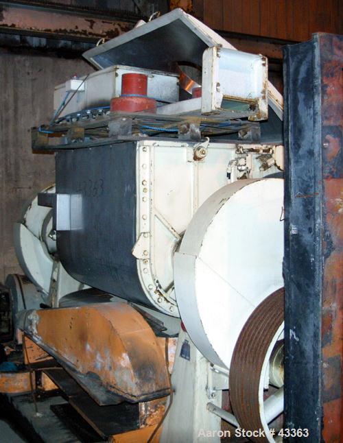Used Stainless Steel Guittard Double Arm Mixer, Model M58S, 200 gallon working capacity (264 total)