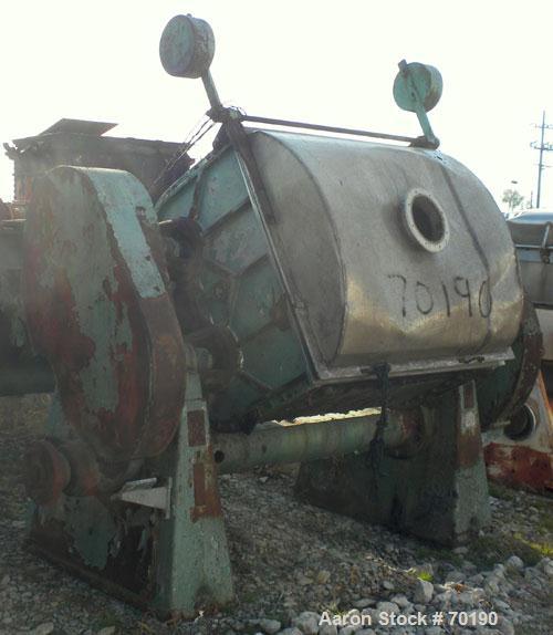 Used Guittard Double Arm Mixer, Model M58, 200 Gallon Working Capacity, 1000 Liter (264 Gallon) Total