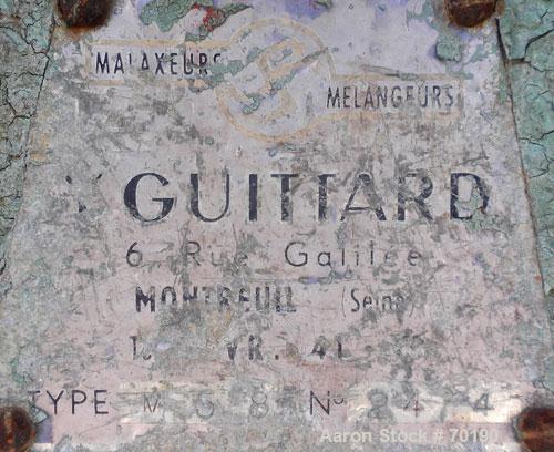 Used Guittard Double Arm Mixer, Model M58, 200 Gallon Working Capacity, 1000 Liter (264 Gallon) Total