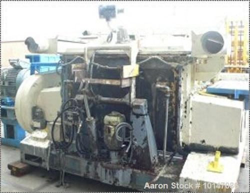 Used Guittard Double Arm Mixer, Type Polymix M-200.Material of construction is carbon steel.Total capacity 530 gallons (2000 liters), working capacity 396.8 gallons (1500 liters).Bowl size 54.6" x 58...