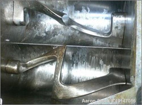 Used Guittard Double Arm Mixer, Type Polymix M-200.Material of construction is carbon steel.Total capacity 530 gallons (2000 liters), working capacity 396.8 gallons (1500 liters).Bowl size 54.6" x 58...