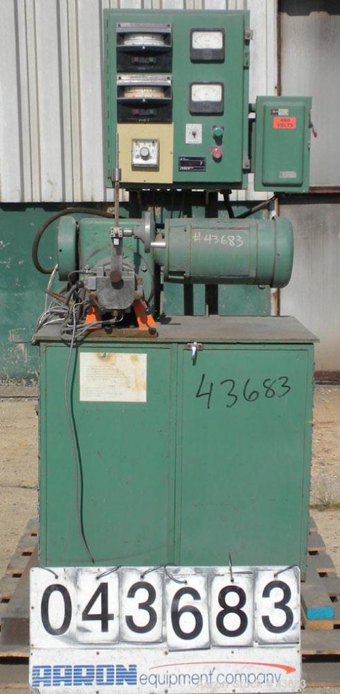 Used Haake Rheomix Double Arm Mixer, Model 600. Bowl capacity without blades 4.23 fluid ounces, 304 stainless steel. Electrically heated. Includes cam style blades, 1.435'' diameter, rotor clearance ...